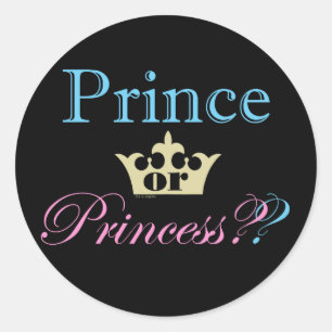 Sticker Rond Prince ou Princesse ?