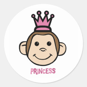 Sticker Rond Princes singes