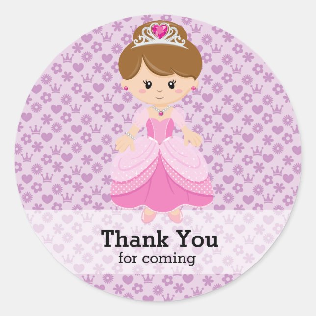 Sticker Rond Princesse (Devant)