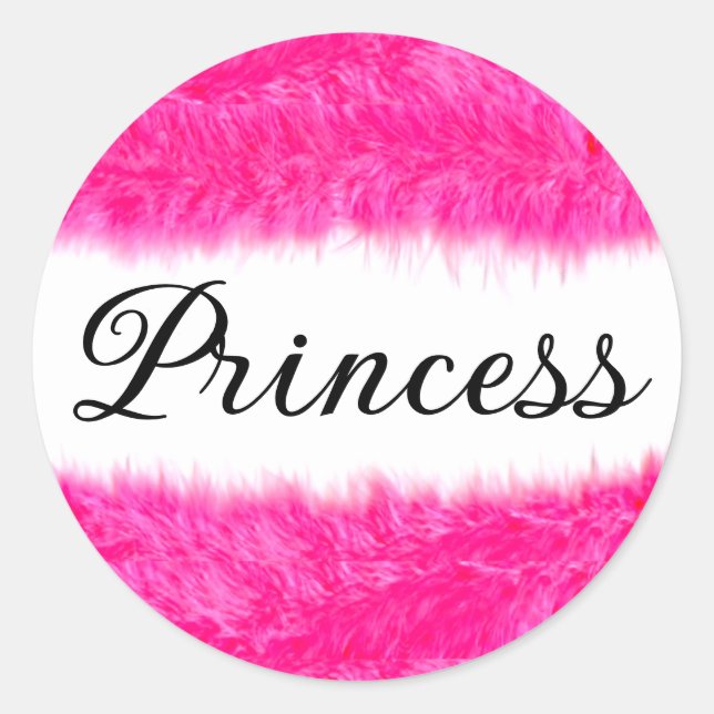 Sticker Rond  Princesse (Devant)