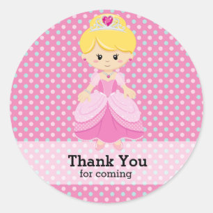 Sticker Rond Princesse