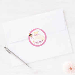 Sticker Rond Princesse des Etoiles, Un voeu magique