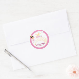 Sticker Rond Princesse des Etoiles, Un voeu magique