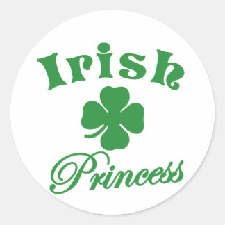 Sticker Rond Princesse irlandaise