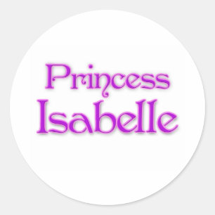 Sticker Rond Princesse Isabelle