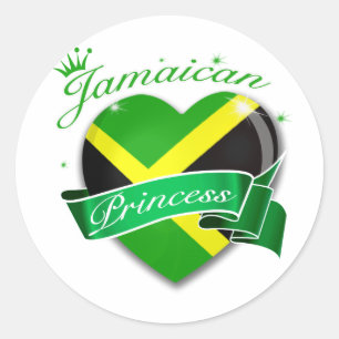 Sticker Rond Princesse jamaïcaine