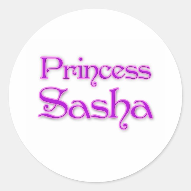 Sticker Rond Princesse Sasha (Devant)