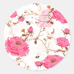 Sticker Rond printemps