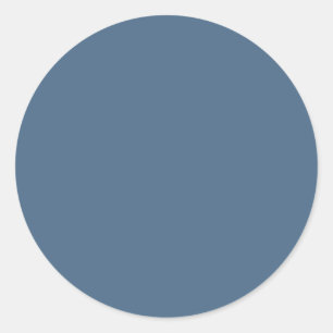 Sticker Rond Printemps été couleur bleue Perle