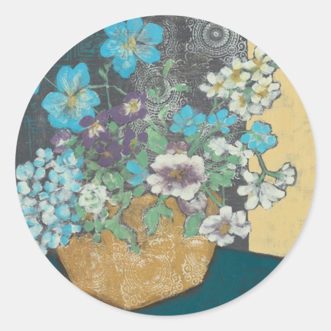 Sticker Rond Printemps riche I (Devant)