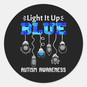 Sticker Rond Prise en charge de la Sensibilisation sur l'autism