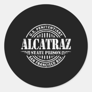 Sticker Rond Prison d'Alcatraz