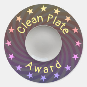 Sticker Rond prix de la plaque propre
