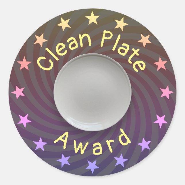 Sticker Rond prix de la plaque propre (Devant)