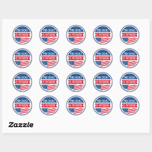 Sticker Rond Pro Choice est la liberté patriotique des femmes a