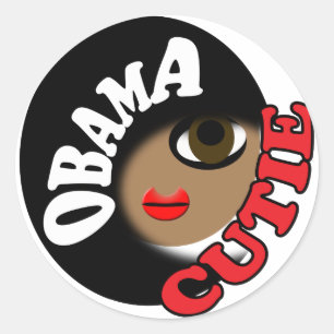 Sticker Rond Pro Obama