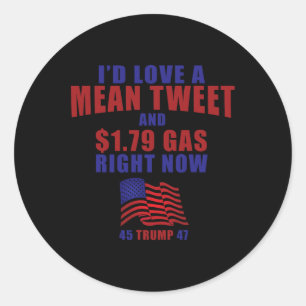 Sticker Rond Pro Trump Supporter Id Love A Moyenne Tweet Prix D
