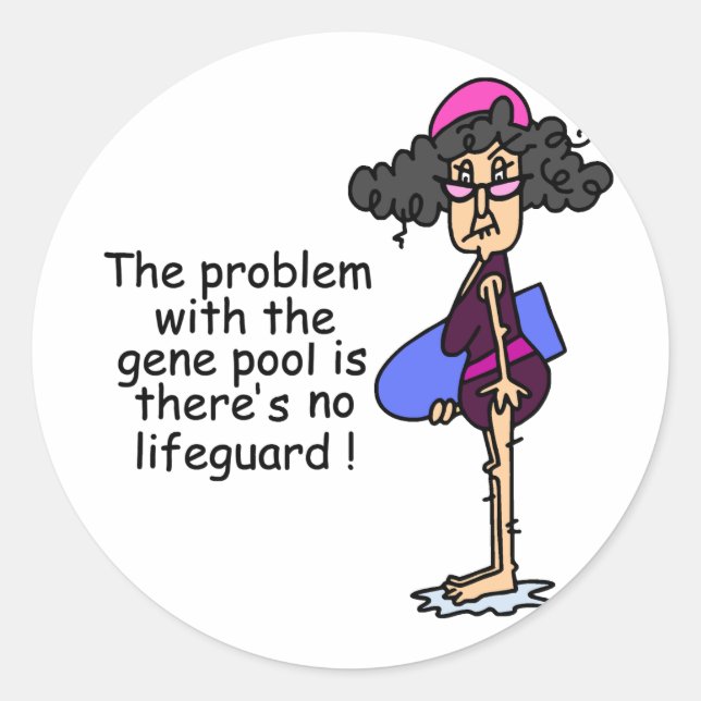 Sticker Rond Problème avec le pool de gènes (Devant)