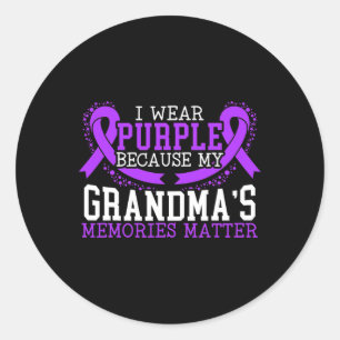 Sticker Rond Problème de mémoire de grand-mère Maladie de Heime