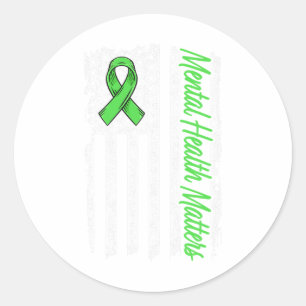 Sticker Rond Problèmes de santé Lutter contre la stigmatisation