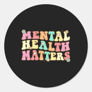 Sticker Rond Problèmes de santé Maladie cérébrale humaine Sensi