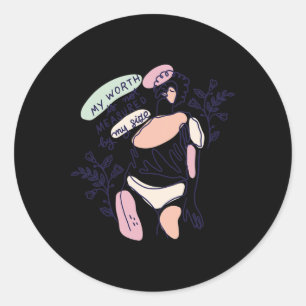 Sticker Rond Problèmes de santé mentale positifs pour l'organis