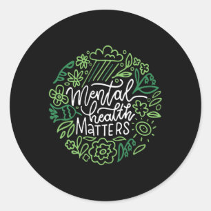 Sticker Rond Problèmes De Santé Mettre Fin À La Stigmatisation 