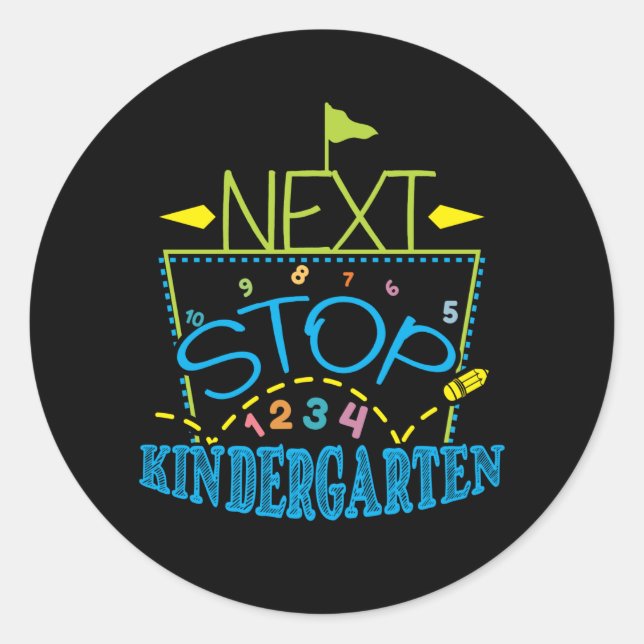 Sticker Rond Prochain arrêt maternelle (Devant)