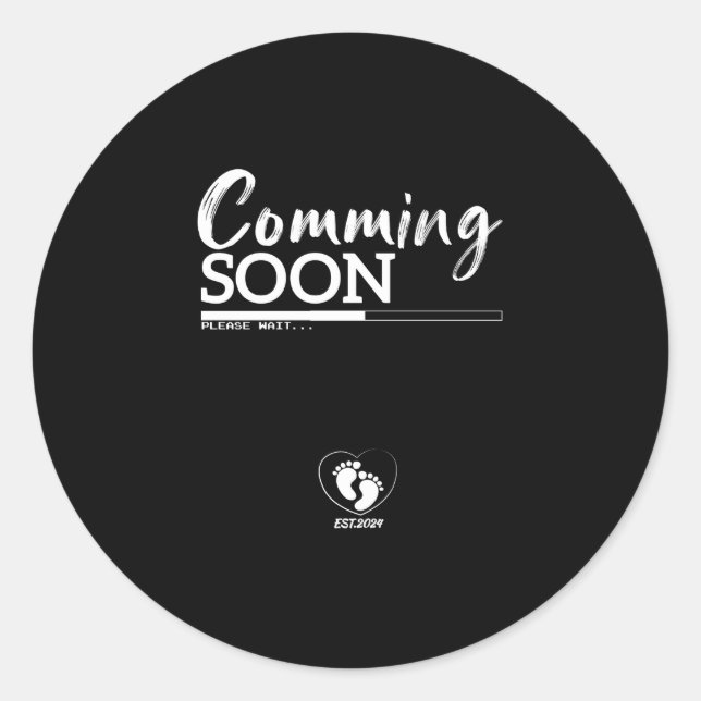 Sticker Rond Prochainement est 2024 (Devant)