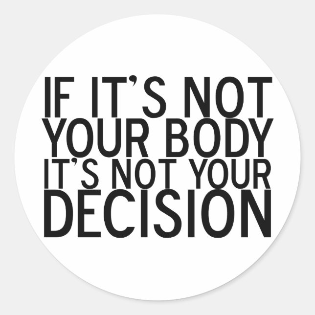 Sticker Rond ProChoice (Devant)