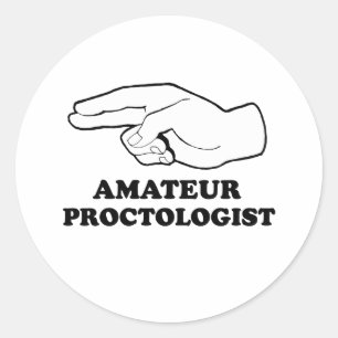 Sticker Rond Proctologue amateur