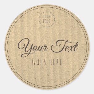 Sticker Rond Produit artisanal Simple tendance moderne