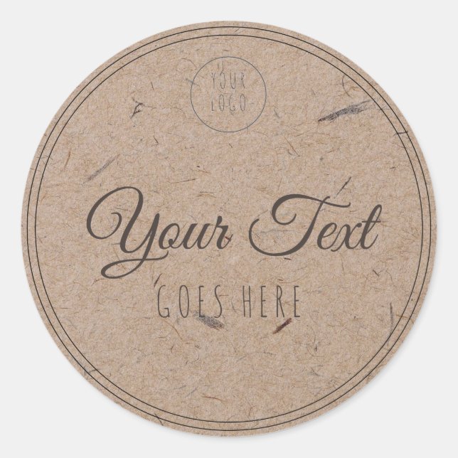 Sticker Rond Produit artisanal Simple tendance moderne (Devant)