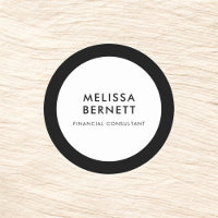 Produit d'affaires minimaliste noir blanc
