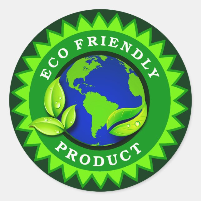 Sticker Rond Produit écologique (Devant)