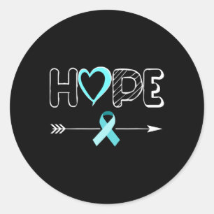 Sticker Rond Produits Bleus Lumière Sensibilisation à l'hydrocé