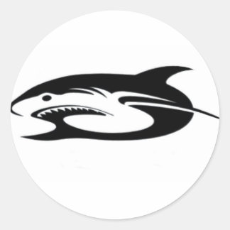 Sticker Rond Produits du logo requin