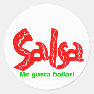 Sticker Rond Produits du logo Salsa Dance !