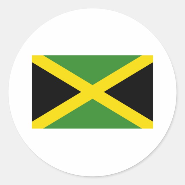 Sticker Rond Produits du pavillon jamaïcain (Devant)