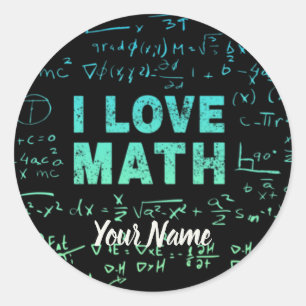 Sticker Rond Professeur De Mathématiques Ou Professeur De Mathé