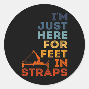 Sticker Rond Professeur de yoga fitness Pilates Exercice Salle
