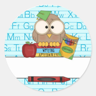 Sticker Rond Professeur personnalisé