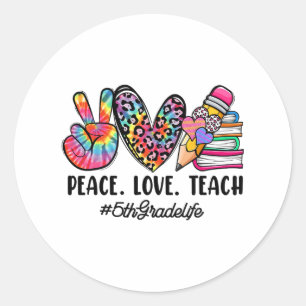 Sticker Rond Professeurs de cinquième année Filles de l'équipe