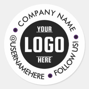 Sticker Rond Professionnel 3 x 3 pouces Rond Vinyle étanche