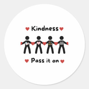 Sticker Rond Profiler la gentillesse 13