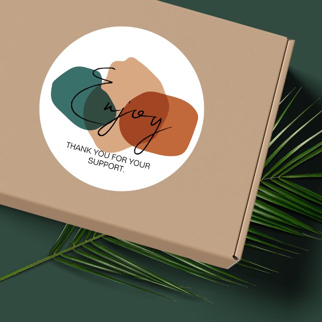 Sticker Rond Profitez de l'autocollant d'emballage professionne (Créateur téléchargé)