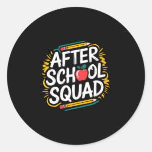 Sticker Rond Programme extrascolaire masculin enseignement et é