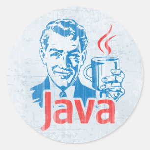 Sticker Rond Programmeur Java