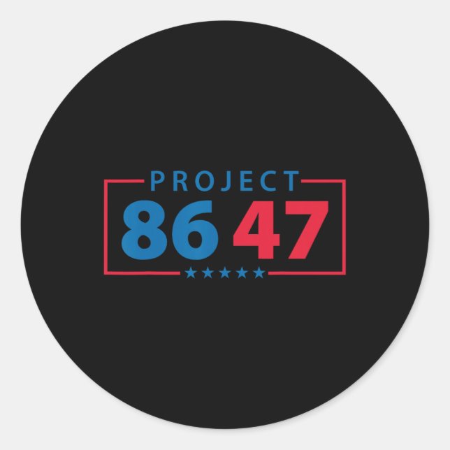 Sticker Rond Projet 8647 Résiste au subtil Foxtrot Delta Tango  (Devant)