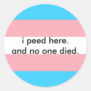 Sticker Rond projet de loi sur la salle de bain